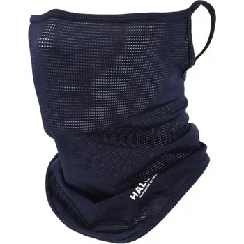 Síťovaný šátek na obličej 20 x 30 x 24 cm Poloviční maska s úchyty za uši Prodyšný nylonový nákrčník v různých barvách Lehký kryt na obličej tmavě modrá