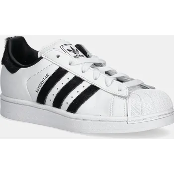 Dámská obuv Kožené tenisky adidas Originals Superstar II W JH7052 bílá 00X, EUR 36 2/3