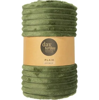 Prostěradlo FLANELOVÁ DEKA POLYESTER ZELENÁ 160 X 130 CM