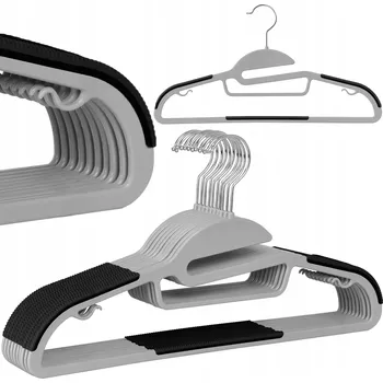 Věšák Šatní ramínko plastový Gockowiak odstíny šedé