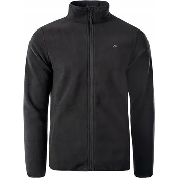 Pánská mikina Pánská fleecová mikina Martes černá, na zip, velikost L, 100% polyester