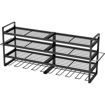 Dílna Vevor Stěnový organizér nářadí 4 vrstvy, 8 držáků na vrtáky a šroubováky