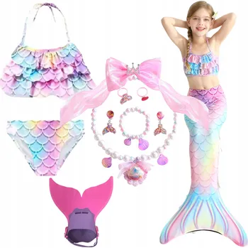 Dívčí plavky Dívčí plavky mořská panna dvoudílné 120cm SET