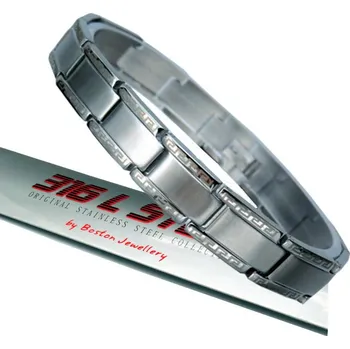 Náramek PÁNSKÝ STŘÍBRNÝ NÁRAMEK Z CHIRURGICKÉ OCEL 316L