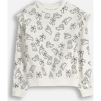 Chlapecká mikina Dětská mikina Coccodrillo béžová barva, vzorovaná, FROSTING PUDDLE GIRL KIDS ZC5143104FGK 00A, vel. 110