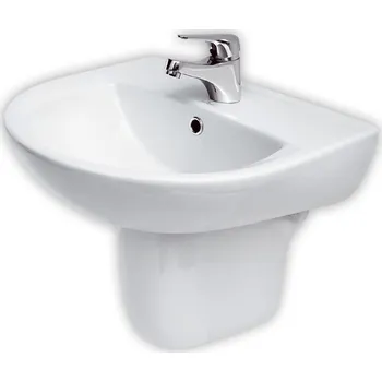 Umyvadlo CERSANIT 3D Umyvadlo Cersanit President 55, s otvorem, s přepadem, bílá, K08-007 K08-007