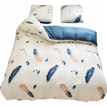 Povlečení GierekHoff LOŽNÍ POVLEČENÍ 140x200 BAVLNA BAVLNĚNÝ SATÉN 2DÍLNÁ SADA PEŘÍ