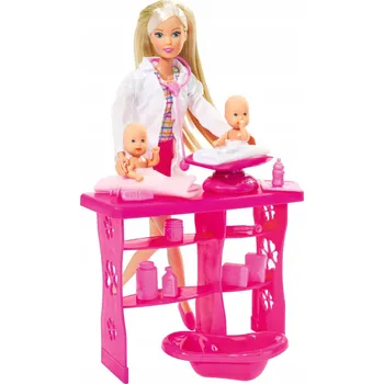 Panenka Panenka STEFFI Pediatrička se dvěma miminky SI-5732608