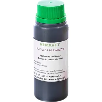 Dezinfekce Barvicí roztok II modrý, barvivo HemaVet 500 ml
