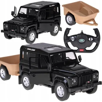 RC model auta Rastar auto na dálkové ovládání Land Rover Defender 1:14 s ovladačem, osvětlené RC0712