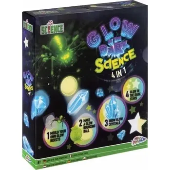 kreativní sada Grafix Vědecká sada Grafix 4v1 – svícení ve tmě