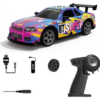 RC model auta WIKY Auto 87 Super driftující svítící RC na dálkové ovládání 20 cm
