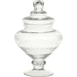 Skleněná nádoba dóza na noze s víkem Trinna - Ø 15*23 cm / 1 L 193480082