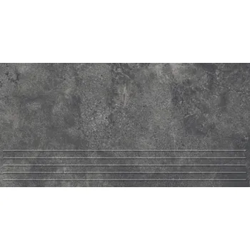 Obklad TUBADZIN Schodovka Tubadzin Infinity anthrazite mat rektifikovaná 30x60 99261433