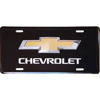 Plechová cedule Americká SPZ Chevrolet Bow Tie black