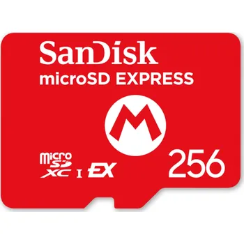 Ukládání dat Paměťová karta NINTENDO Switch 2 microSD Express card 256 GB Sandisk
