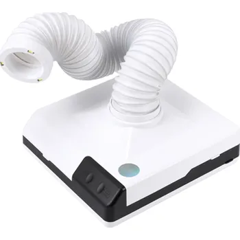 Vysavač nehtového prachu 60W 19,5 x 21 x 6 cm s flexibilní 550mm trubicí a 3 LED světly Profesionální sací zařízení na manikúru z ABS