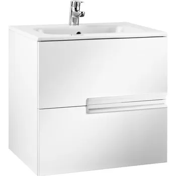 Koupelnový nábytek Skříňka pod umyvadlo ROCA VICTORIA-N58,5x46x56,5 cm, 2 zásuvky, bílá