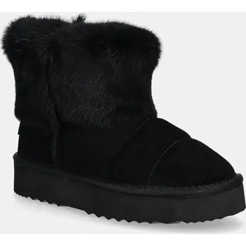 Dívčí obuv Semišové sněhule Patrizia Pepe Girl černá barva, PPD941 99X, EUR 38