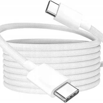 Datový kabel Kabel Lamex USB typ C - USB typ C 2 m bílý