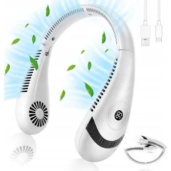 Domácí ventilátor VENTILÁTOR NA KRK PŘENOSNÝ KLIMATIZACE BEZDRÁTOVÝ DISPLEJ