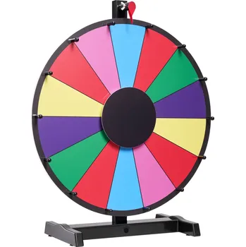 Vevor Točivé kolo na ceny 457 mm, 14 políček, stojan, 6 barev, 2 fixy