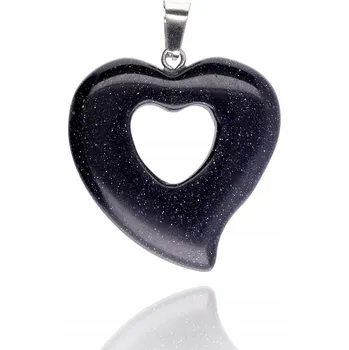 Přívěsek Přívěsek srdce NOC KAIRU třpytivý kámen přívěsek srdíčko LÁSKA