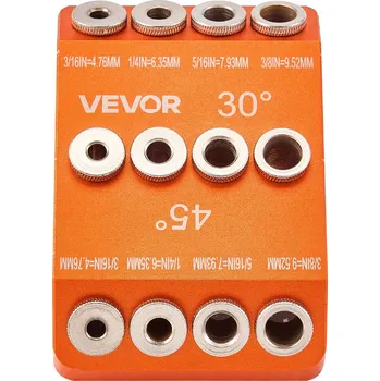 Vevor Řidič na vrtání 30°/45°/90°, 4 velikosti, hliník, na zábradlí