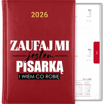 Kalendář Knižní kalendář 2026 A5 červený