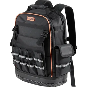 Vevor Batoh na nářadí, 64 přihrádek, složka na laptop, tvarované dno