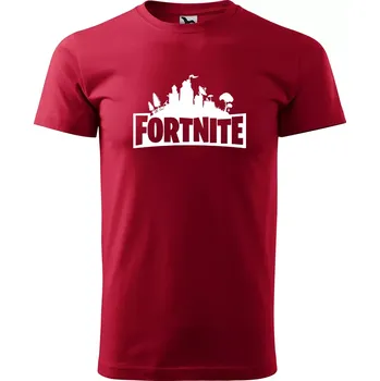 Sablio Tričko s potiskem Fortnite Pevnost - červené 2XL