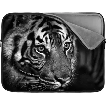 pouzdro na notebook Sablio Obal na notebook Černobílý tygr - 13"