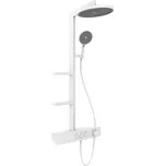 Mexen Plex nástěnný sprchový set s dešťovou sprchou a baterií, bílý - 78103-20 225127040