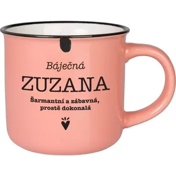 Kameninový hrnek Zuzana ve stylu plecháčku 370 ml