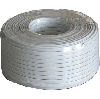 Síťový kabel Telefonní kabel - 6linka bílá, balení 100m