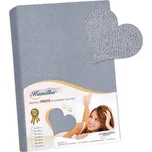 Bellatex Prostěradlo froté modrá, šedá rozměr 160x200 cm 225449270