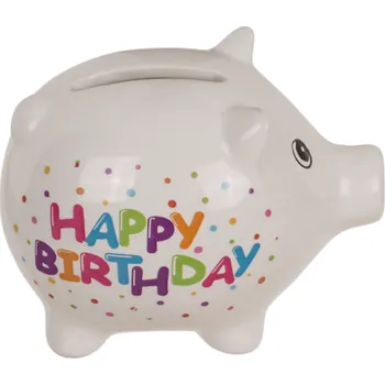 Pokladnička Keramické Prasátko - Všechno nejlepší k narozeninám
