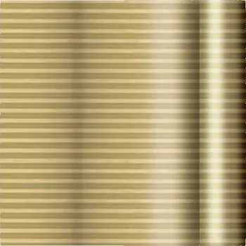 Balící papír Dárkový balicí papír fóliový zlatý pruhovaný 70 cm × 2 m