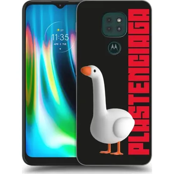 Pouzdro na mobilní telefon Picasee silikonový černý obal pro Motorola Moto G9 Play - Kiky Ricky