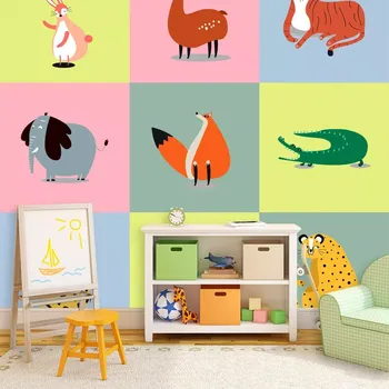 Tapeta Sablio Tapeta Zvířátka ze Zoo - 125x75 cm