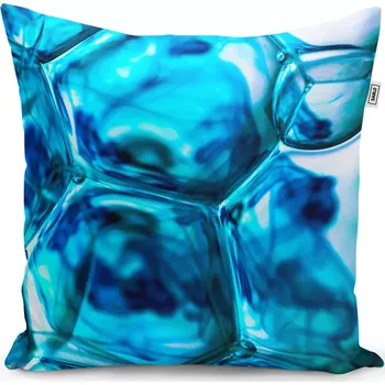 Polštář Sablio Polštář Modré bubliny - 50x50 cm