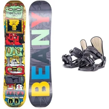 Snowboard Beany Coco dětský snowboard + Beany Junior vázání 125 cm + S - EU 36-38 + DÁREK + Doprava ZDARMA