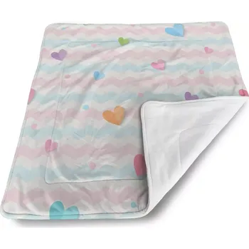 deka Sablio Deka pro miminko Barevná srdíčka - 90x120 cm