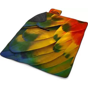 deka Sablio Plážová deka Barevné peří: 200x140 cm