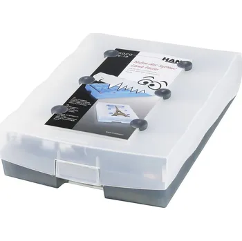 Kartotéka HAN CROCO 9988-693 kartička pro učení šedá translucidní max. počet karet: 2000 karet DIN A8 na šířku