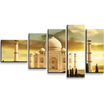 Obraz Sablio Obraz - 5-dílný Taj Mahal - 100x60 cm