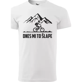 Sablio Tričko s potiskem Dnes mi to šlape - bílé 5XL