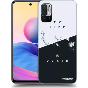Pouzdro na mobilní telefon Picasee silikonový černý obal pro Xiaomi Redmi Note 10 5G - Živý - Mrtvý