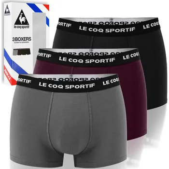 Boxerky LE COQ SPORTIF Pánské boxerky 3 kusy Bavlněné Tmavé Mix S