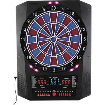 Terč na šipky Vevor Elektronický terč na šipky 336 mm, 45 her, 6 hrotů, 50 tipů, led